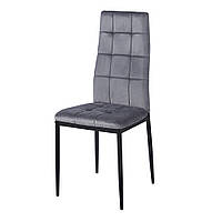 М'який стілець з високою спинкою, велюровий, призначений для туалетного столика та кухні у стилі лофт
