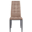 М'який стілець з високою спинкою, велюровий, призначений для туалетного столика та кухні у стилі лофт, фото 2