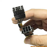 Перехідник 8PIN 6PIN PCIe кабель живлення подовжувач для відеокарти мама тато 6P 8P перехідник 6-pin 8-pin для відеоадаптера GPU, фото 3