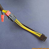 Перехідник 8PIN 6PIN PCIe кабель живлення подовжувач для відеокарти мама тато 6P 8P перехідник 6-pin 8-pin для відеоадаптера GPU, фото 7
