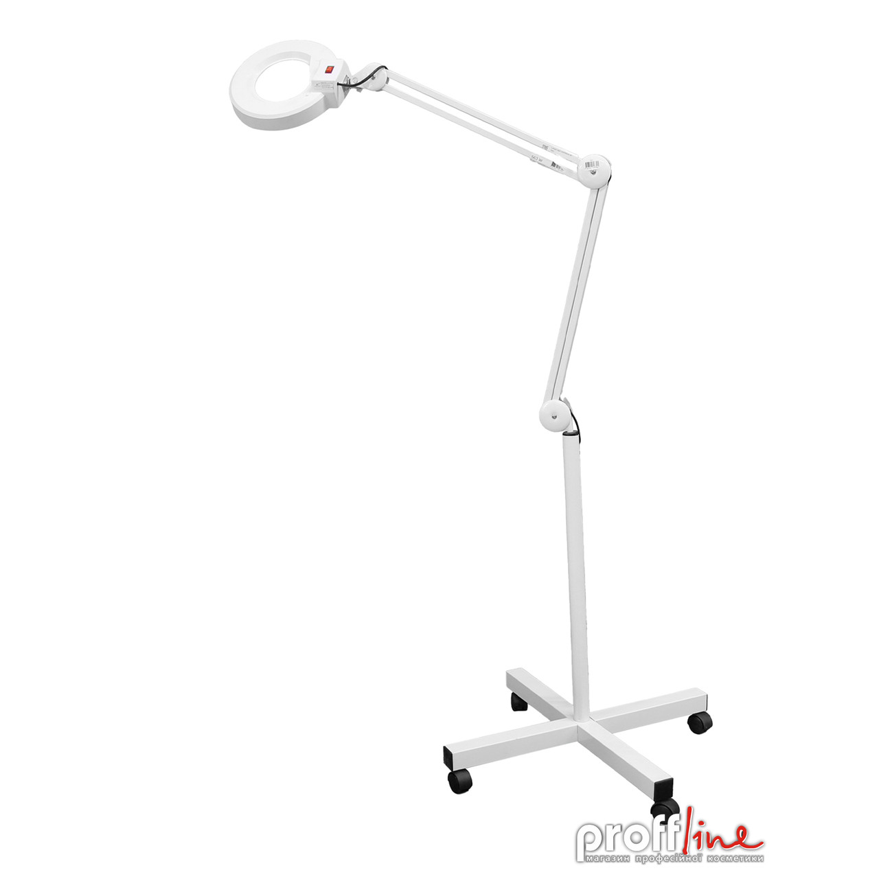 Косметологічна лампа-лупа світлодіодна пересувна підлогова Global Fashion LED SP-32