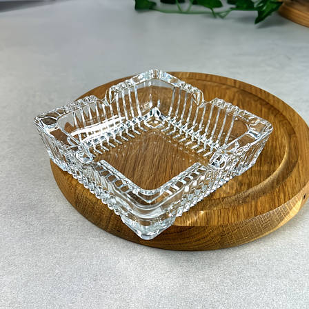 Квадратна скляна попільничка зі скла Iglass, фото 1