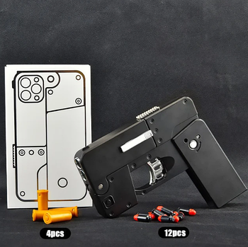Складаний іграшковий пістолет Iblaster у вигляді iPhone айфона кращий подарунок для дітей
