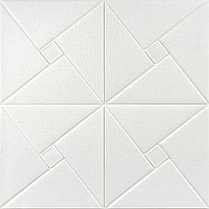 Самоклеюча декоративна настінно-стельова 3D панель 680х670х5.5мм Орігамі (173) SW-00000182