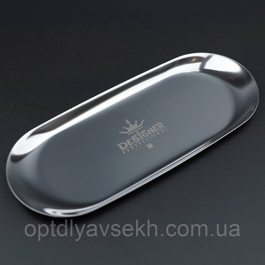 Лоток металевий (розмір - 23х9,8см.) для зберігання аксесуарів, інструментів, декору, Дизайнер - M Silver, фото 1