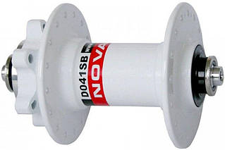 Втулка велосипедна передня під диск NovaTec D041SB-32 біла на промах