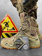 Берцы тактические мультикам водоотталкивающие, мужские военные ботинки камуфляж, демисезонные армейские берцы