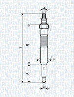 Свечи MAGNETI MARELLI 062900017304 Renault Megane, Kangoo, Thalia, Clio, Trafic 09110945, 4402945, 7700100558