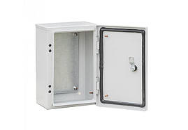 Корпус електротехнічний 600х400х250 - 1,0 з монтажною панеллю, ступінь захисту IP54, метал