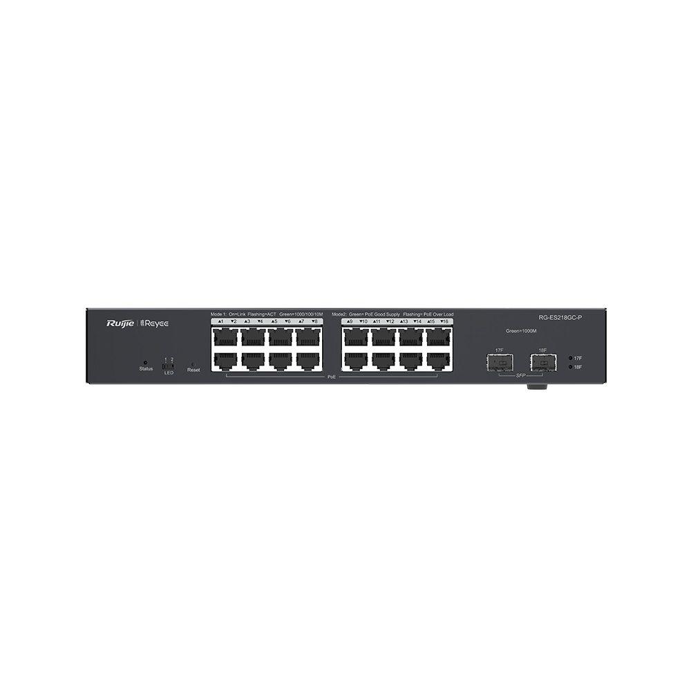 18-портовий гігабітний інтелектуальний POE комутатор Ruijie RG-ES218GC-P