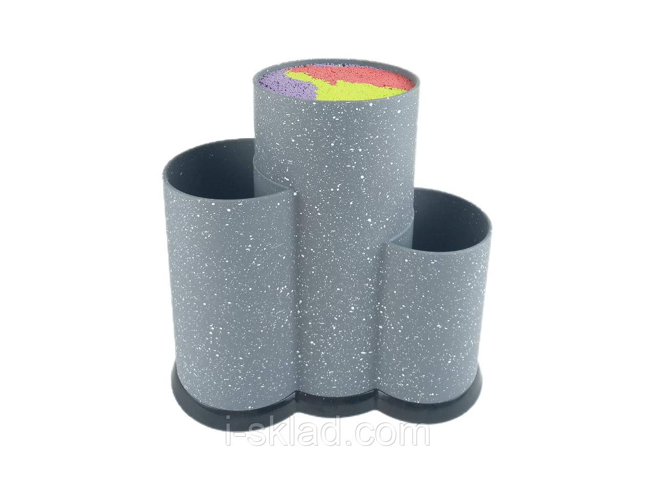 Підставка для ножів Empire кругла потрійна 220 мм 165 мм 130 мм EM-2450