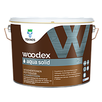 Водорозчинний покривний антисептик для дерева Teknos Woodex Aqua Solid (ТЕКНОС ВУДЕКС АКВА СОЛИД) 9л