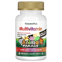 Вітаміни Animal Parade Gold Children's Chewable Supplement Cherry Grape & Orange NaturesPlus 60 таблеток