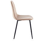 М'який стілець велюр для туалетного столика у кімнату з високою спинкою, м'які стільці для кухні вітальні, фото 4