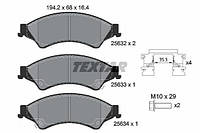 Тормозные колодки TEXTAR 2563201 Mazda BT-50; Ford USA Ranger 1723538, 1723410, AB312L361AB