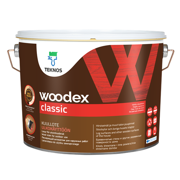 Антисептик для дерева Teknos Woodex Classic (ТЕКНОС ВУДЕКС КЛАСІК) 9л