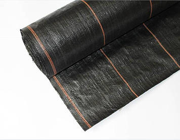 Агротканина під кору чорна 90 г/м² 0,6х100 м з поліпропілену для мульчування ґрунту проти бур'янів Bradas