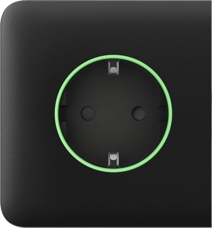 Бічна панель для вбудованої розетки Ajax SideCover (smart) Black