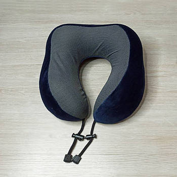 Ортопедична подушка-рогалик для подорожей із "ефектом пам'яті"
