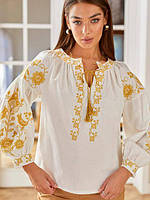 Женская стильная рубашка вишиванка ткань: хлопок Мод. 5444