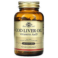 Витамины А и D3 из печени трески (Vitamins A and D3 cod liver oil) 1250 МЕ/135 МЕ 100 капсул