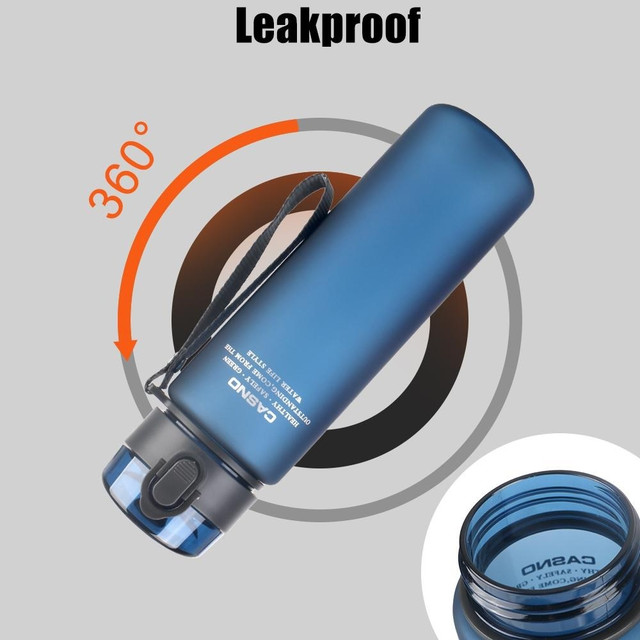 Пляшка для води CASNO 1050 мл KXN-1184 Сіра 10 5758943861 5758943861