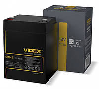 Батарея для ИБП 12В 4.5Ач Videx 6FM4.5, Black, 12V, 90x70x100 мм (код 1548244)