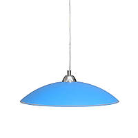 Светильник подвесной стеклянный Декора 26260 Индиго d400 1x60Вт синий