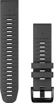 Ремінець для розумного годинника Garmin Silikonowy pasek QuickFit Fenix 7 Pro Grafitowy 22mm (101328009)