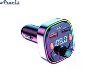 FM модулятор Bluetooth Q5 BT5.0 RGB подсветка PD18W.EQ