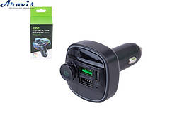 FM модулятор Bluetooth 5в1 C22 12-24v 2USB 5V-3.1A Type C 5V-3.1A BT5.0 RGB-ambient light