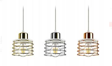 Підвісний стельовий світильник GLAMOUR Gold Chrome Copper Chandelier 947-BZ3, фото 5