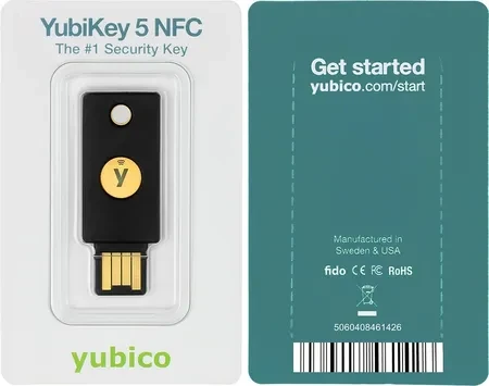 Ключ U2F Yubico YubiKey 5 NFC - фото 1 - id-p2196203362