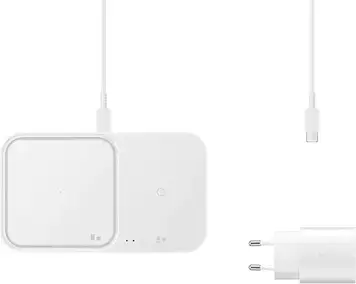 Бездротовий зарядний пристрій Samsung Super Fast Wireless Charger Duo Biały + ładowarka sieciowa (EP-P5400TWEGEU)