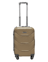 Легкий маленький чемодан ручная кладь CARBON размер S маленький розовый пластиковый чемодан на колесах