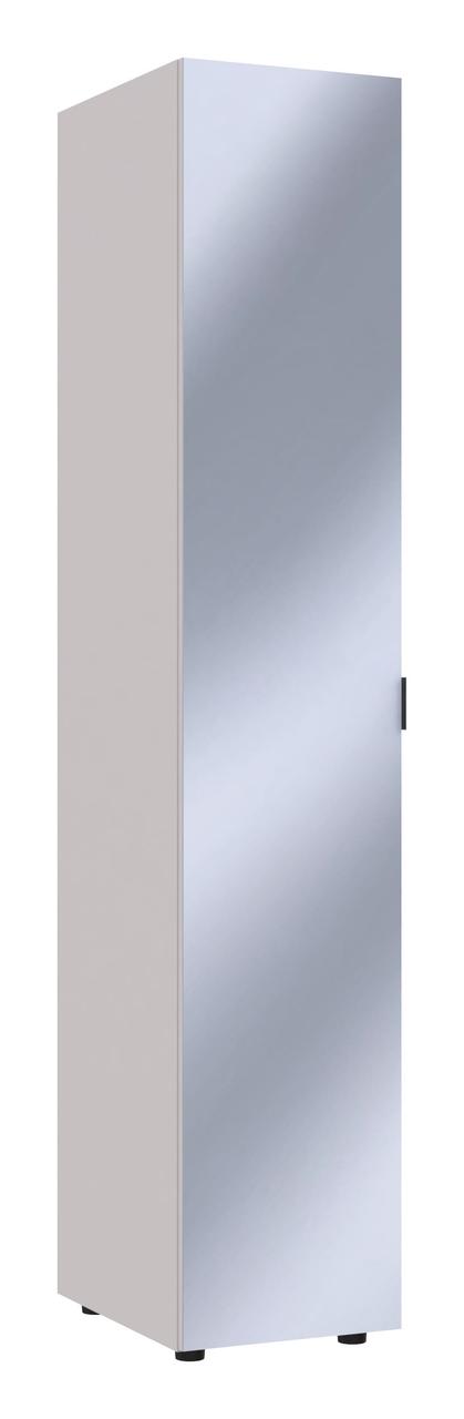 Шафа для одягу "Гелар" 39х50х204 см. З дзеркалом, Кашемір, фото 1