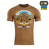 Тактическая футболка M-TAC RECONQUISTA COYOTE BROWN,военная мужская футболка койот для зсу