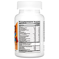 Вітаміни Chewable Multivitamins with Probiotics & Enzymes for Children California Gold Nutrition 60 таблеток, фото 3