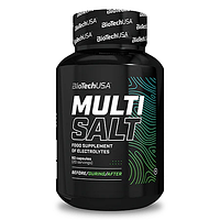 BioTech USA Multisalt 60 капсул, минеральный комплекс для спортсменов, электролитный баланс, защита от судорог