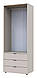 Шафа для одягу "Гелар" 78х50х203 см. 2 ДСП, Кашемір, фото 4