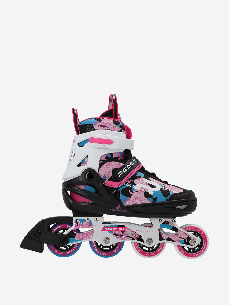 Роликові ковзани дитячі розсувні REACTION Rainbow 31-35, фото 1
