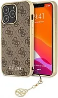 Чехол для телефона Guess 4G Charms Collection - Etui iPhone 13 Pro Max (brązowy) (9098)