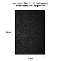 Самоклеюча екошкіра у рулоні 1.37*1m*0.5mm BLACK (D) SW-00001358, фото 2