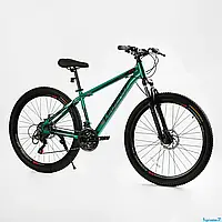 Гірський алюмінієвий велосипед Corso Legend 27,5" рама 15,5" Shimano 21S, зібраний у коробці на 75%