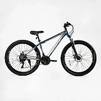 Горный алюминиевый велосипед Corso Legend 27,5" рама 15,5" Shimano 21S, собран в коробке на 75%