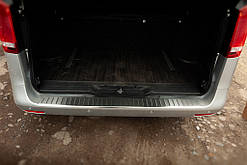 Накладка на задній бампер OmsaLine (нерж) Глянцева для Mercedes Vito / V-class W447 2014-2024 рр