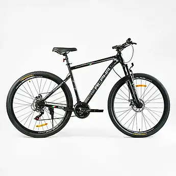 Спортивний велосипед Corso Alpha 29" сталева рама 21" обладнання Shimano 21 швидкість, зібраний на 75%