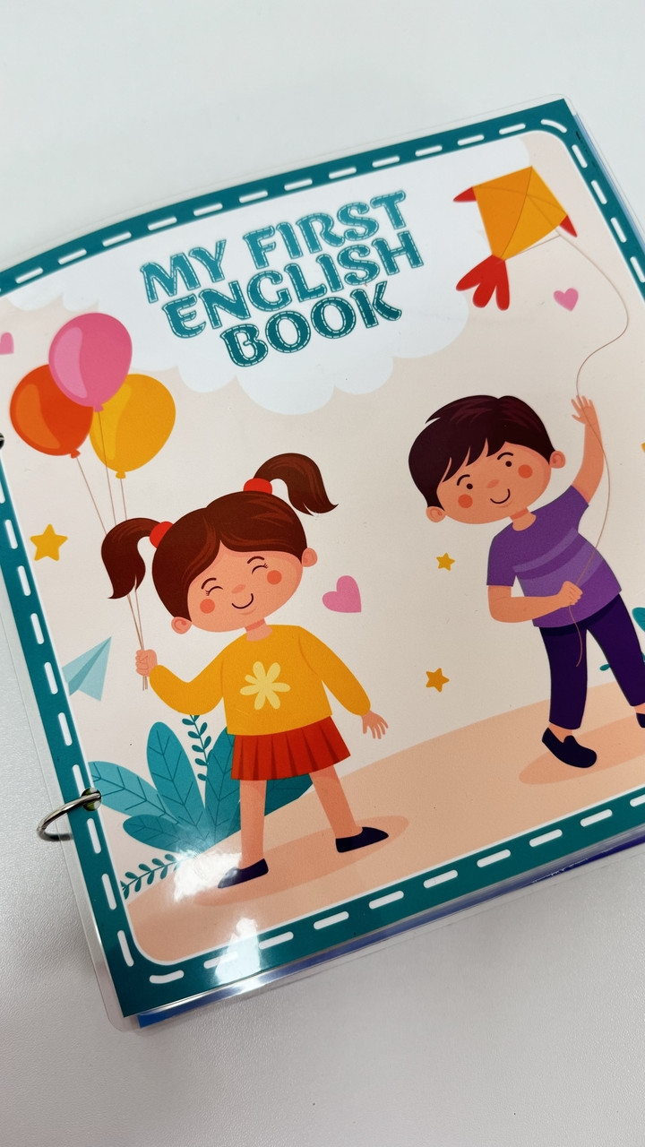 Моя перша Англійська книга на липучках English book (21х21), фото 1