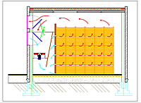 Напорная стена "прямого действия" для камер хранения овощей
