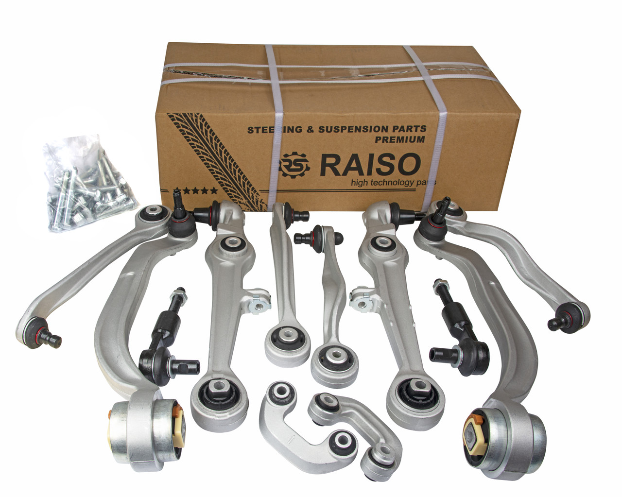 Комплект важелів передньої підвіски (16mm) Raiso (Швеція) Skoda SuperB 1 01-08 #RL-4B3998S-KIT UAHXXOT7